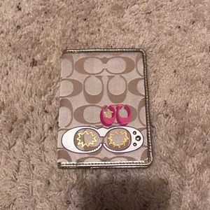 Brand new Coach passport holder